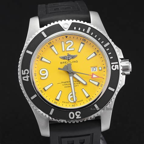 breitling superocean 44 yellow dial|breitling superocean ii 42 price.